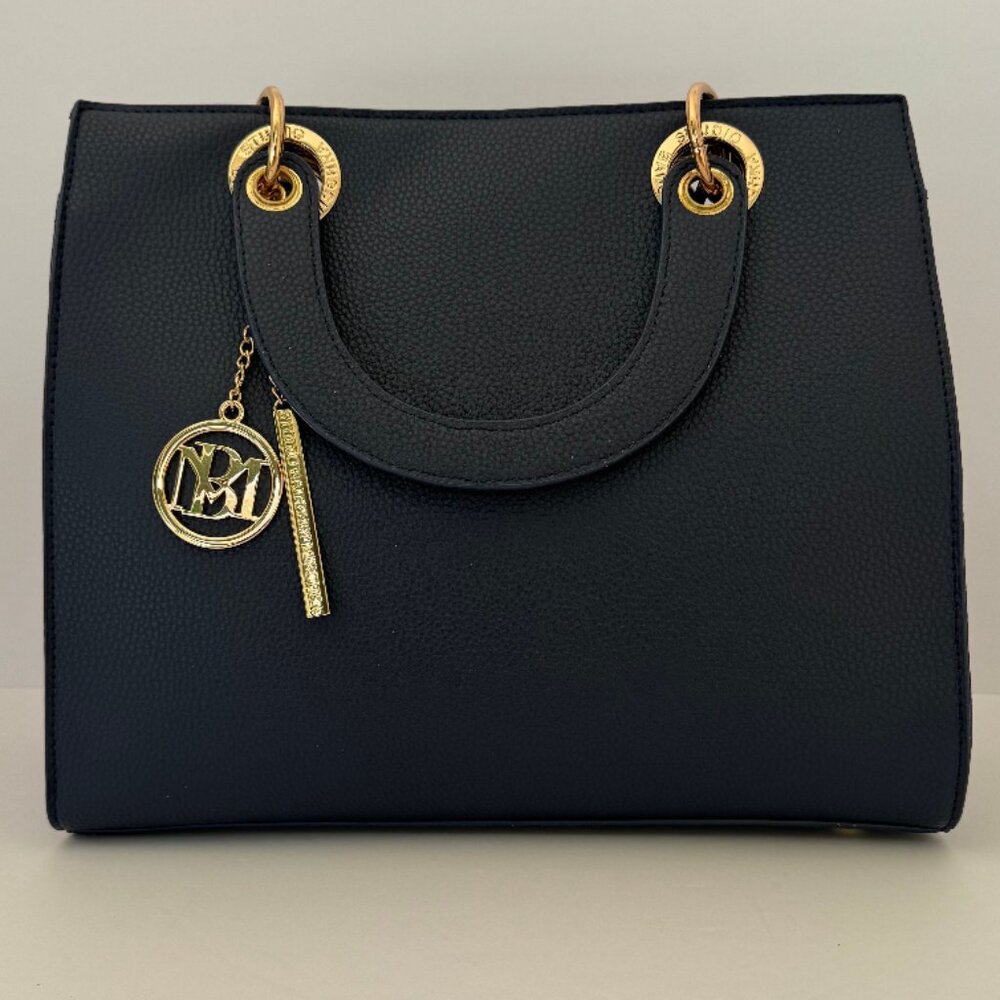 Navy Blue - Badgley Mischka Tote Bag